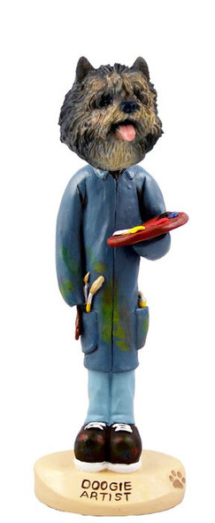 Brindle Cairn Terrier Artist Doogie Collectible Dog Figurine