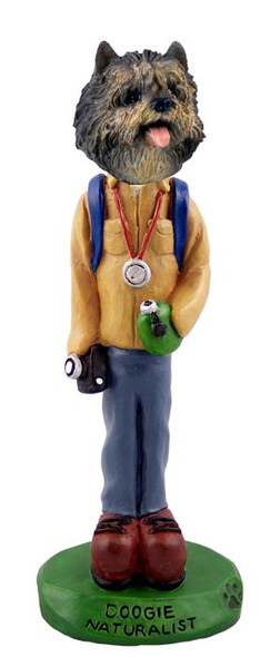 Brindle Cairn Terrier Naturalist Doogie Collectible Dog Figurine