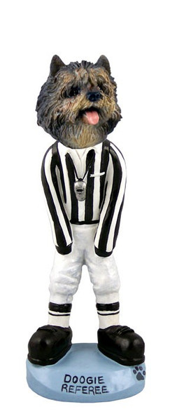 Brindle Cairn Terrier Referee Doogie Collectible Dog Figurine