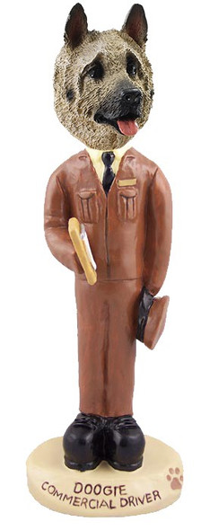 Fawn Akita Commercial Driver Doogie Collectible Dog Figurine