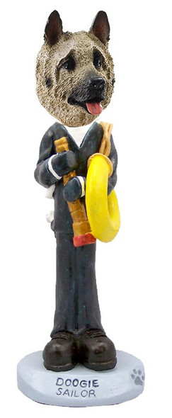 Fawn Akita Sailor Doogie Collectible Dog Figurine
