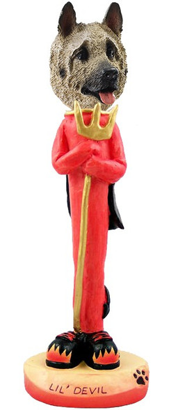 Fawn Akita Lil Devil Doogie Collectible Dog Figurine