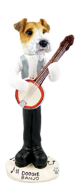 Red Wire Fox Terrier Banjo Doogie Collectible Dog Figurine