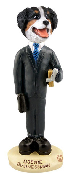 Bernese Mountain Dog Businessman Doogie Collectible Dog Figurine