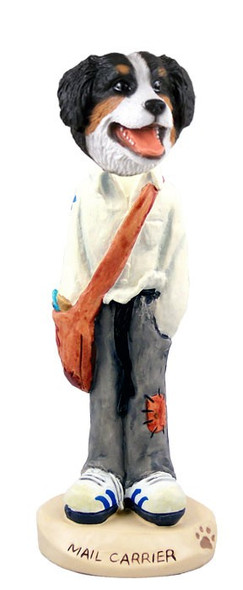 Bernese Mountain Dog Mail Carrier Doogie Collectible Dog Figurine