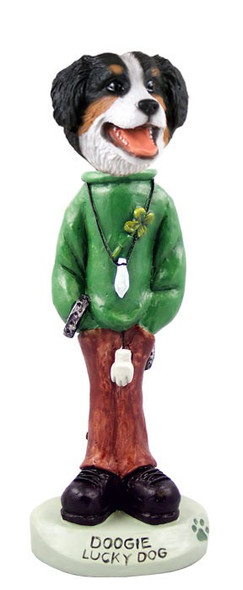 Bernese Mountain Dog Lucky Dog Doogie Collectible Dog Figurine