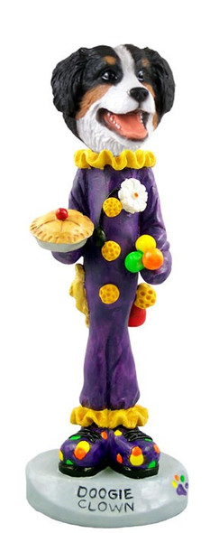 Bernese Mountain Dog Clown Doogie Collectible Dog Figurine