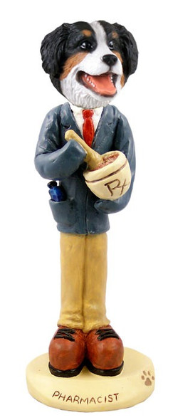 Bernese Mountain Dog Pharmacist Doogie Collectible Dog Figurine
