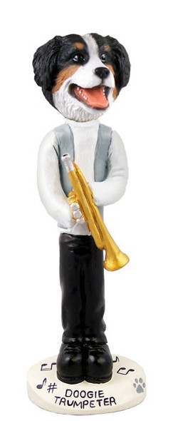 Bernese Mountain Dog Trumpeter Doogie Collectible Dog Figurine