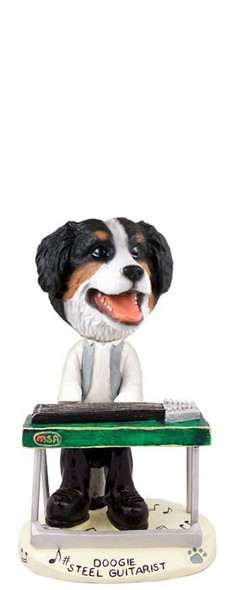 Bernese Mountain Dog Steel Guitarist Doogie Collectible Dog Figurine