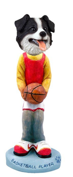 Border Collie Basketball Doogie Collectible Dog Figurine