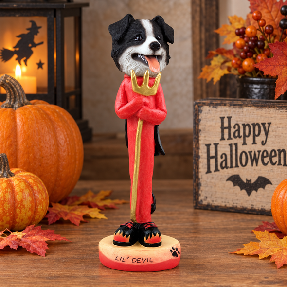 Border Collie Lil Devil Doogie Collectible Dog Figurine