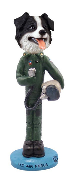 Border Collie U S Air Force Doogie Collectible Dog Figurine