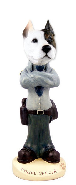 Pit Bull Terrier Police Doogie Collectible Dog Figurine