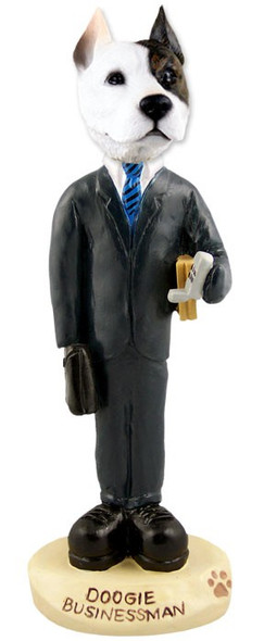 Pit Bull Terrier Businessman Doogie Collectible Dog Figurine