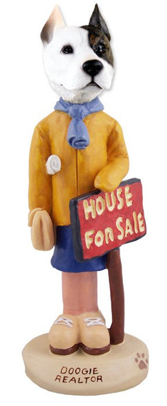 Pit Bull Terrier Female Realtor Doogie Collectible Dog Figurine