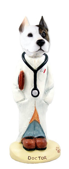 Pit Bull Terrier Doctor Doogie Collectible Dog Figurine