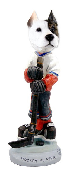 Pit Bull Terrier Hockey Player Doogie Collectible Dog Figurine