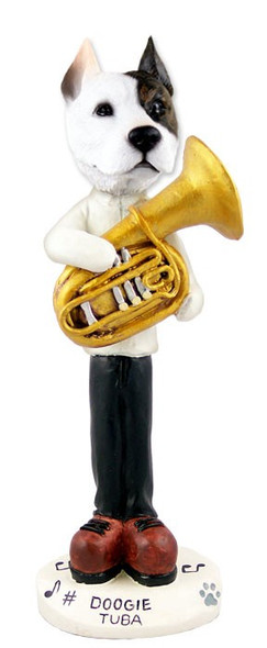 Pit Bull Terrier Tuba Doogie Collectible Dog Figurine