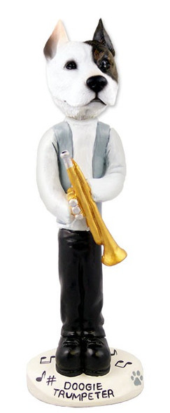 Pit Bull Terrier Trumpeter Doogie Collectible Dog Figurine