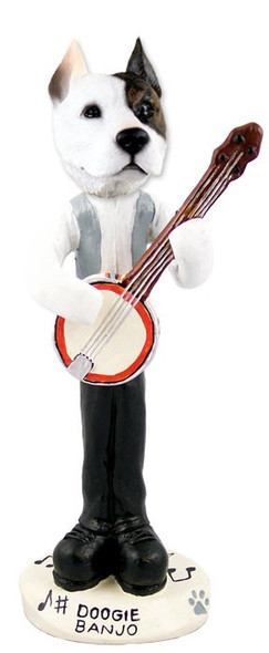 Pit Bull Terrier Banjo Doogie Collectible Dog Figurine
