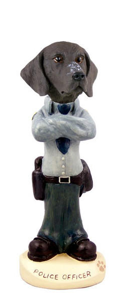 German Shorthaired Pointer Police Doogie Collectible Dog Figurine