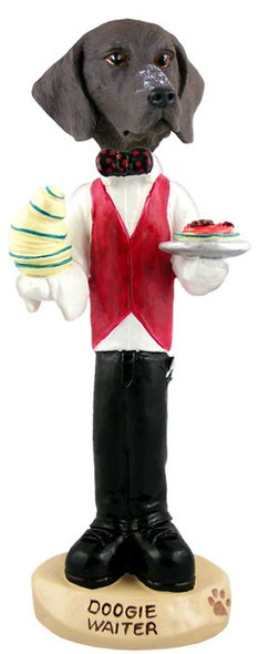 German Shorthaired Pointer Waiter Doogie Collectible Dog Figurine