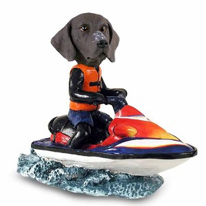 German Shorthaired Pointer Jet Ski Doogie Collectible Dog Figurine