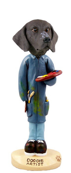 German Shorthaired Pointer Artist Doogie Collectible Dog Figurine