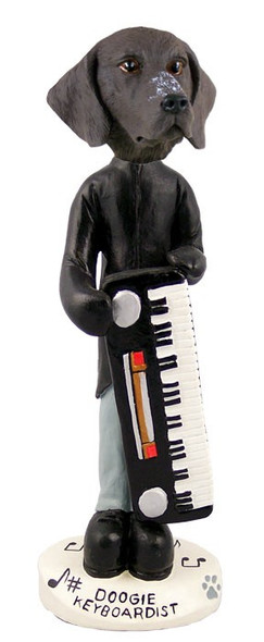 German Shorthaired Pointer Keyboardist Doogie Collectible Dog Figurine