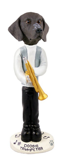 German Shorthaired Pointer Trumpeter Doogie Collectible Dog Figurine