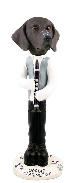 German Shorthaired Pointer Clarinetist Doogie Collectible Dog Figurine