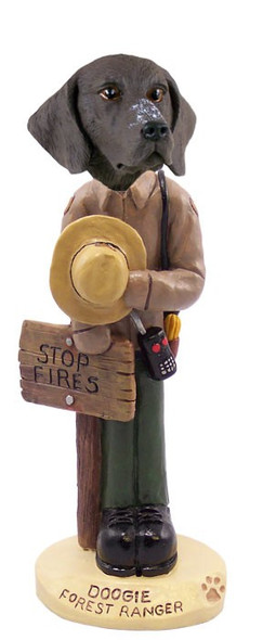 German Shorthaired Pointer Forest Ranger Doogie Collectible Dog Figurine
