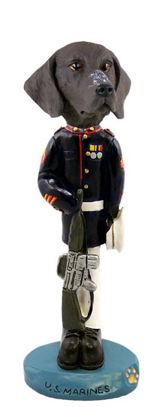 German Shorthaired Pointer U S Marines Doogie Collectible Dog Figurine