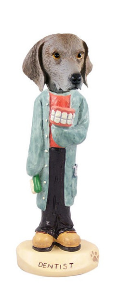 Weimaraner Dentist Doogie Collectible Dog Figurine