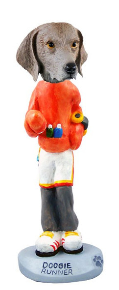 Weimaraner Runner Doogie Collectible Dog Figurine