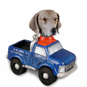 Weimaraner Pickup Doogie Collectible Dog Figurine