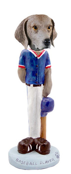 Weimaraner Baseball Doogie Collectible Dog Figurine
