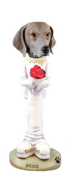Weimaraner Bride Doogie Collectible Dog Figurine
