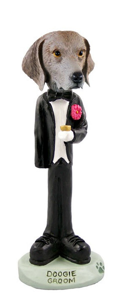 Weimaraner Groom Doogie Collectible Dog Figurine