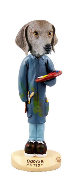 Weimaraner Artist Doogie Collectible Dog Figurine
