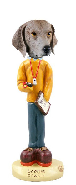 Weimaraner Coach Doogie Collectible Dog Figurine