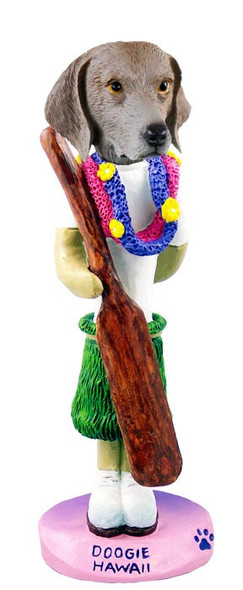 Weimaraner Hawaii Doogie Collectible Dog Figurine