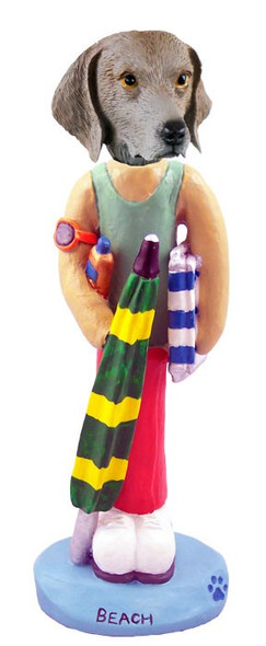 Weimaraner Beach Doogie Collectible Dog Figurine
