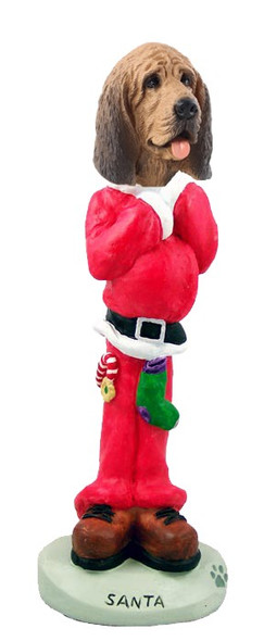 Bloodhound Santa Doogie Collectible Dog Figurine