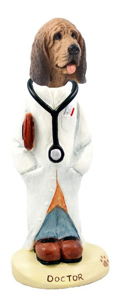 Bloodhound Doctor Doogie Collectible Dog Figurine