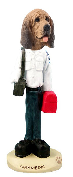 Bloodhound Paramedic Doogie Collectible Dog Figurine