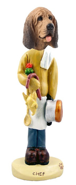 Bloodhound Chef Doogie Collectible Dog Figurine