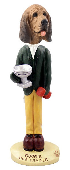 Bloodhound Trainer Doogie Collectible Dog Figurine
