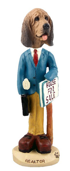 Bloodhound Male Realtor Doogie Collectible Dog Figurine